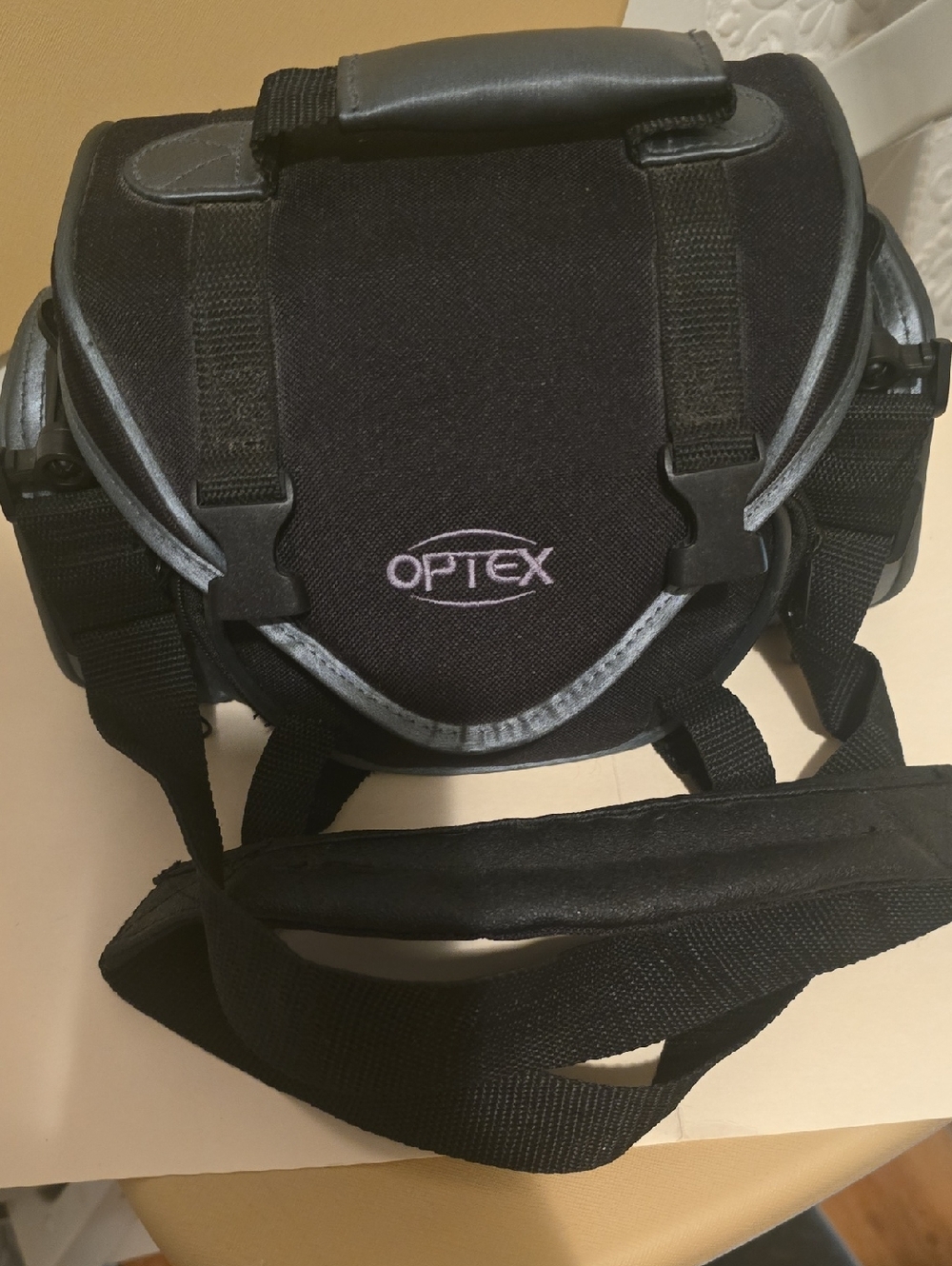 Optex Black Camera Bag with Adjustable Strap